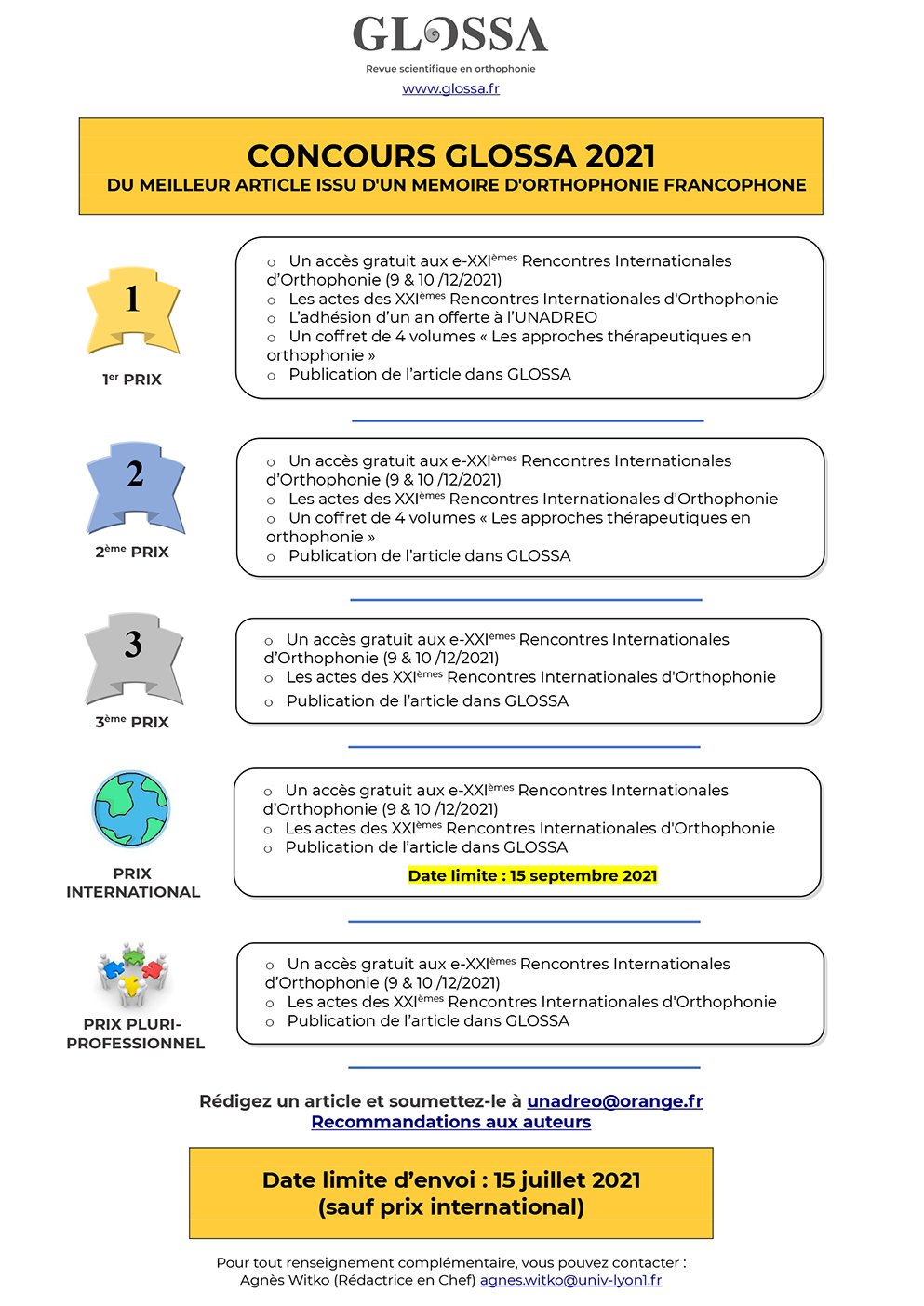 Concours Glossa 2021